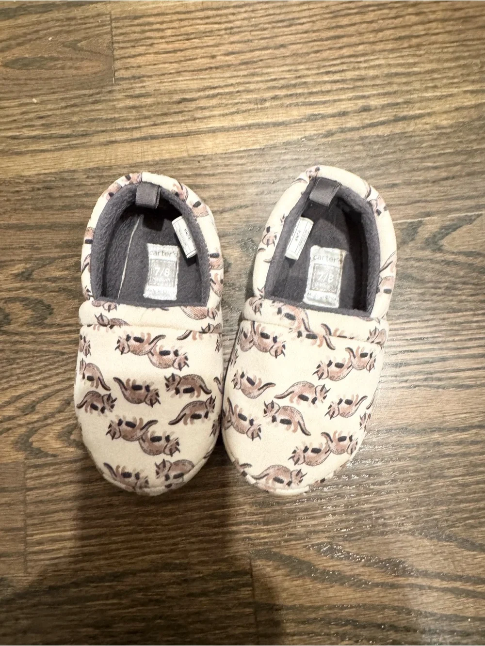 Carters Toddler Unisex Dinosaur True Slipper Shoes 7/8 Indoor Outdoor Summer